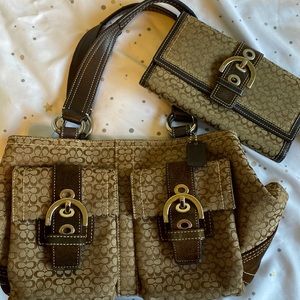Like new COACH handbag and wallet